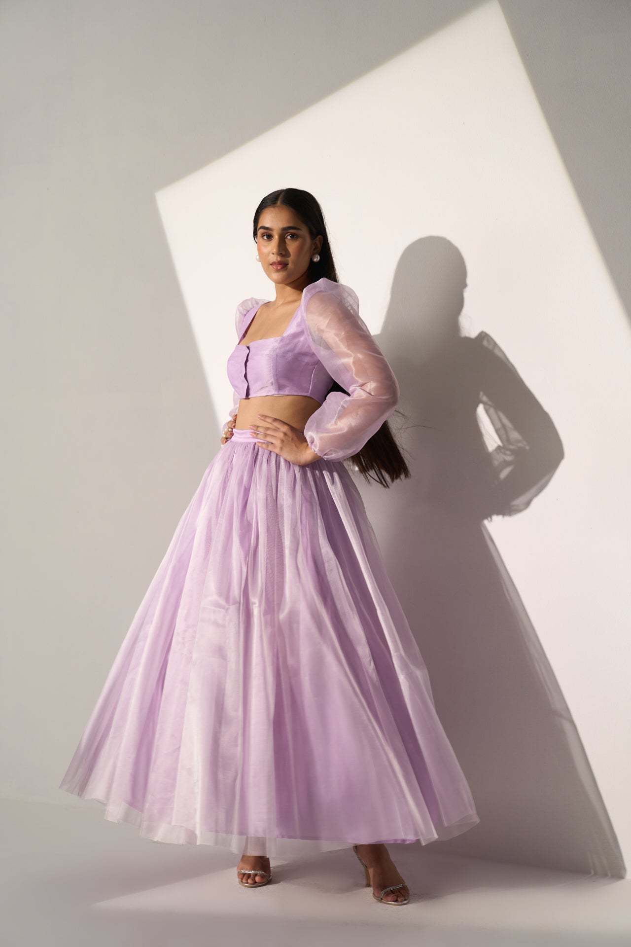 GRACE -  Top with flared skirt (SET)