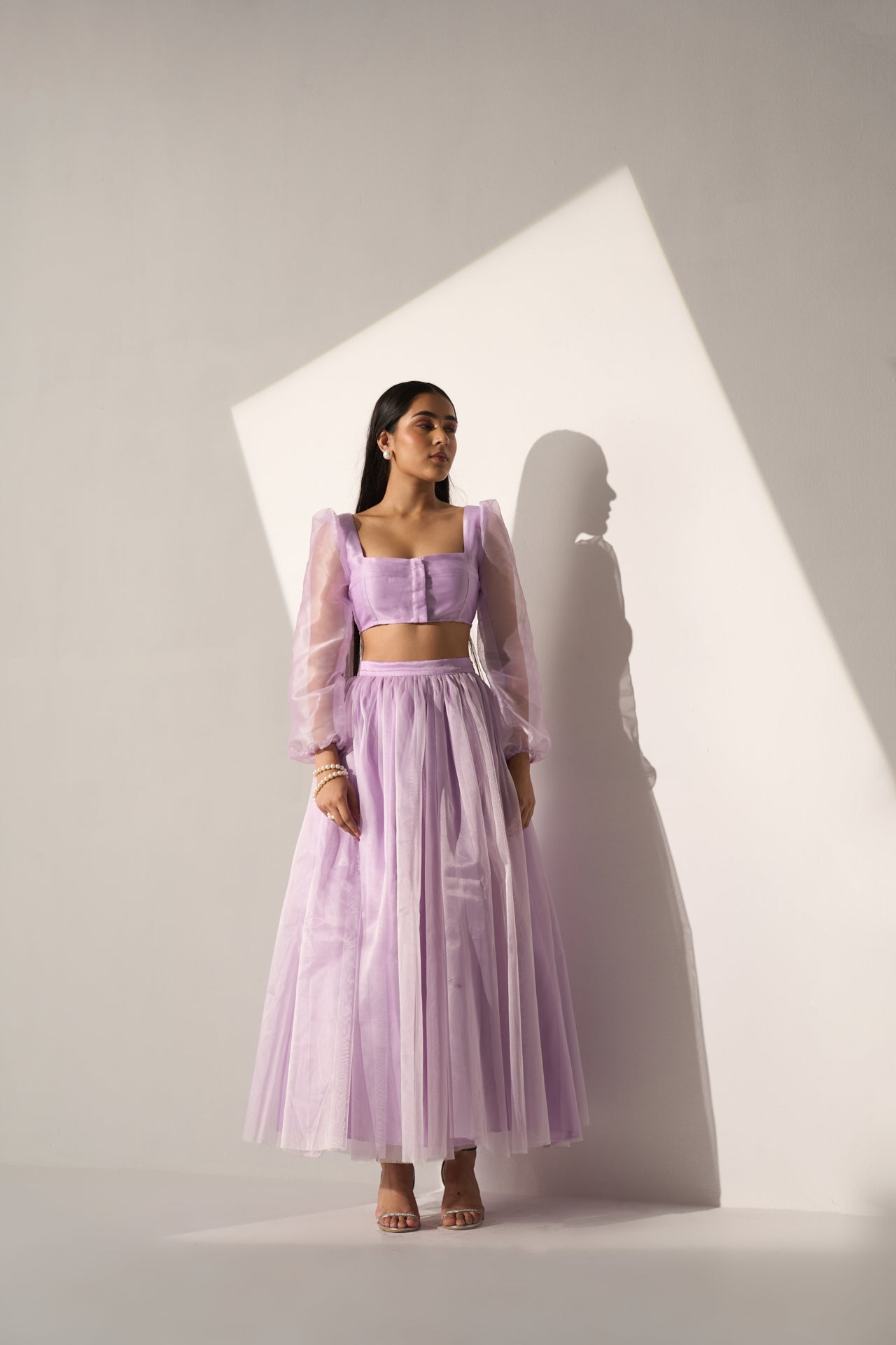 GRACE -  Top with flared skirt (SET)