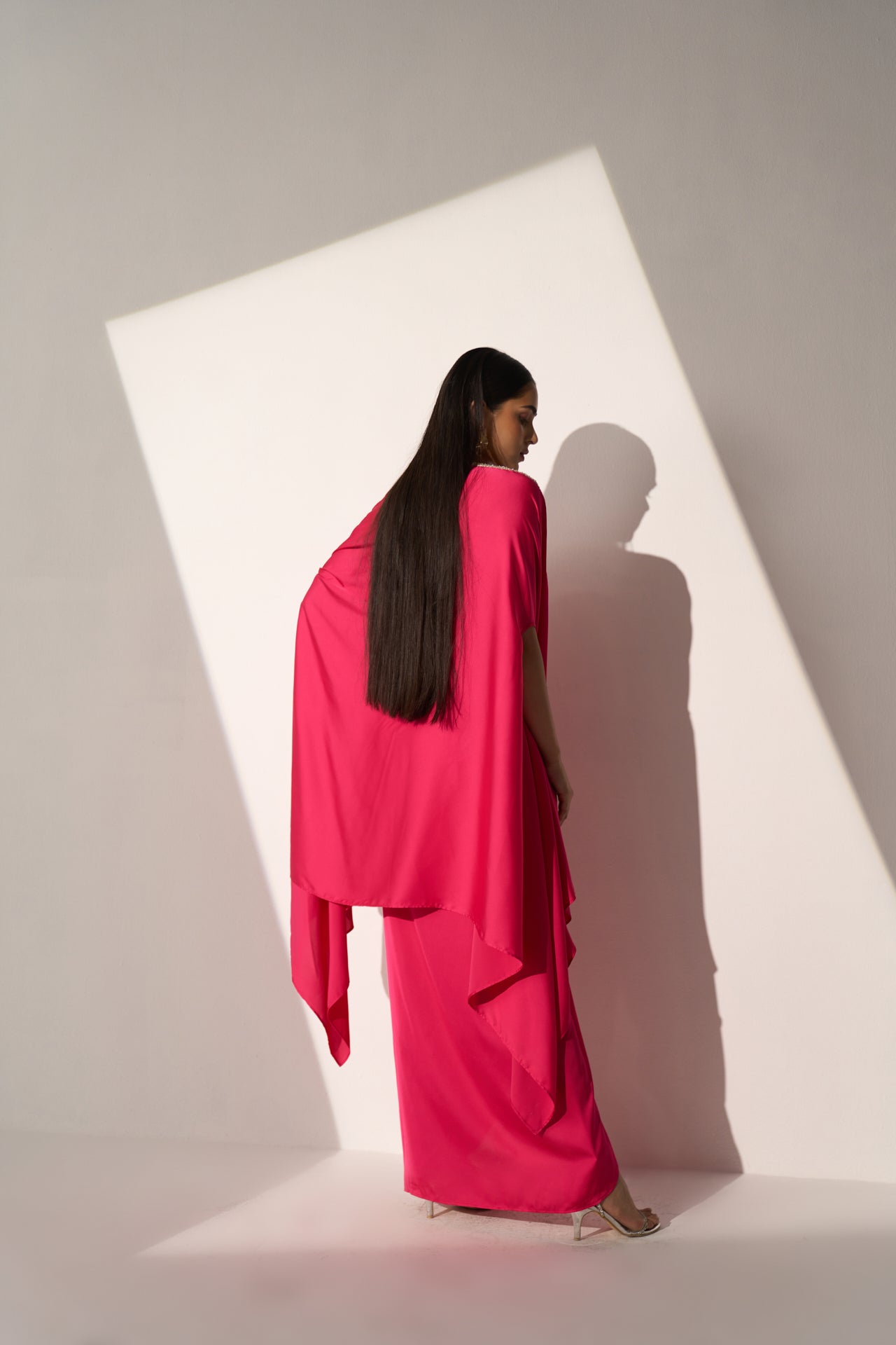 SHOW STOPPER - Corset top, draped skirt and a cape