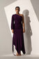 GRACEFUL - Violet gathered dress