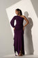 GRACEFUL - Violet gathered dress