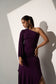 GRACEFUL - Violet gathered dress