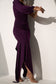 GRACEFUL - Violet gathered dress