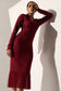 VERSATILE  - Maroon Blazer dress