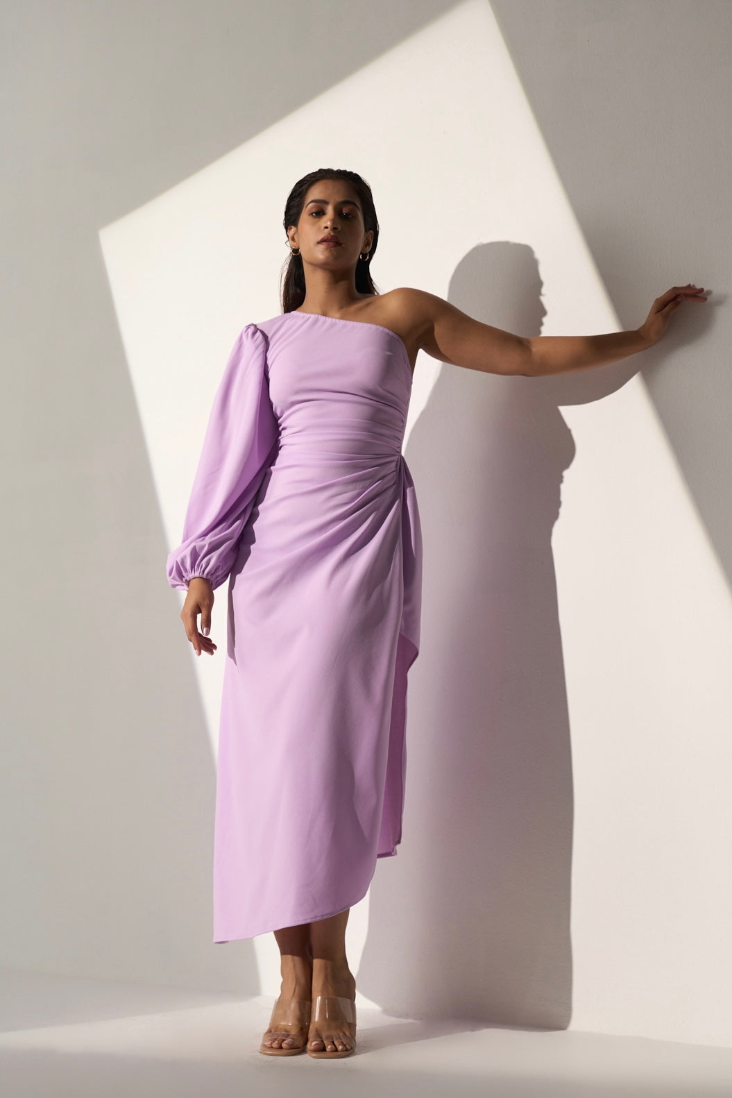 TIMELESS - Lavender one shoulder dress