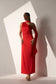 FLIRTATIOUS - Red satin dress