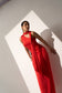 FLIRTATIOUS - Red satin dress