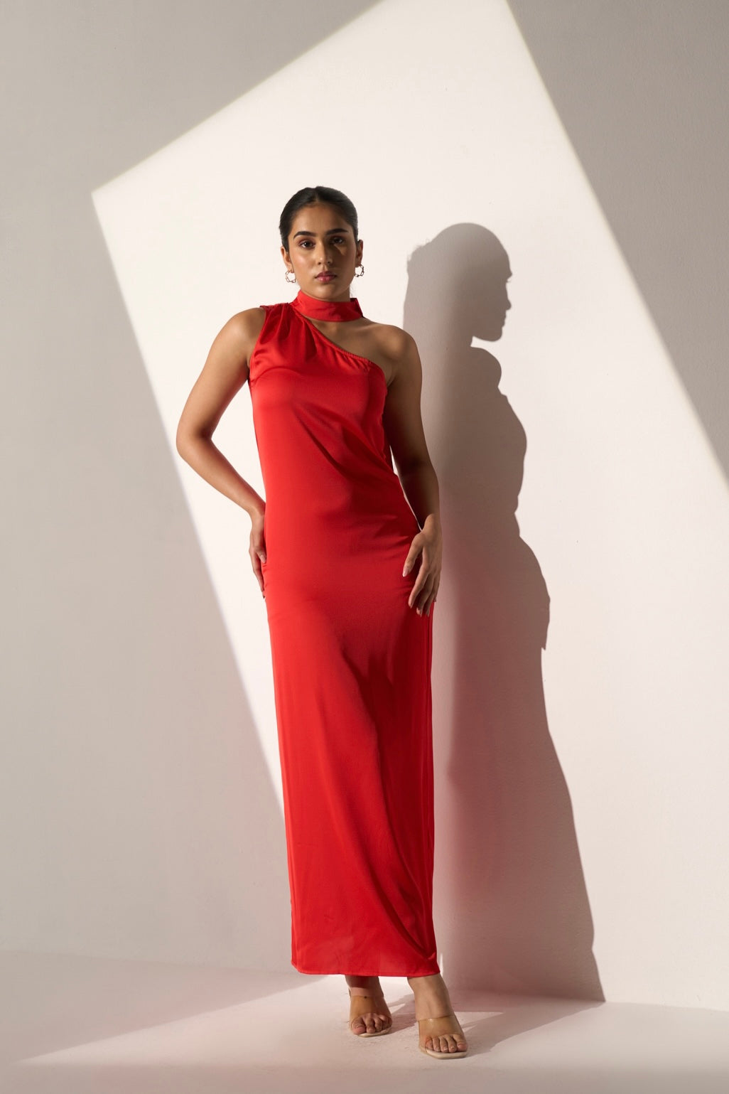 FLIRTATIOUS - Red satin dress
