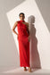 FLIRTATIOUS - Red satin dress