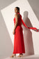 FLIRTATIOUS - Red satin dress