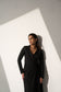 EXQUISITE LOOK - Long black Blazer dress