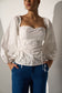 FOREVER LOVE -  White cotton top and Stretchable Straight Jeans