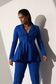 POWER -Royal blue blazer with straight pants (Set)