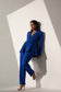 POWER -Royal blue blazer with straight pants (Set)
