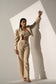 EFFORTLESS CHIC - Beige short Blazer with Straight pants (SET)