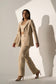 AMBITIOUS - Beige Blazer with Straight pants(SET)