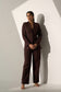 ICONIC BROWN - Brown Blazer with Straight pants (Set)