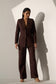 ICONIC BROWN - Brown Blazer with Straight pants (Set)