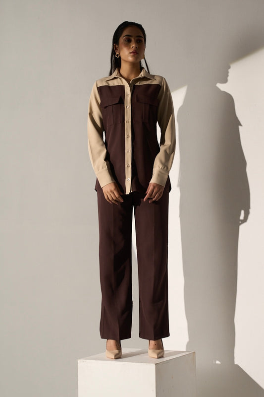 BROWN BEAUTY -  Shirt and pants (SET)