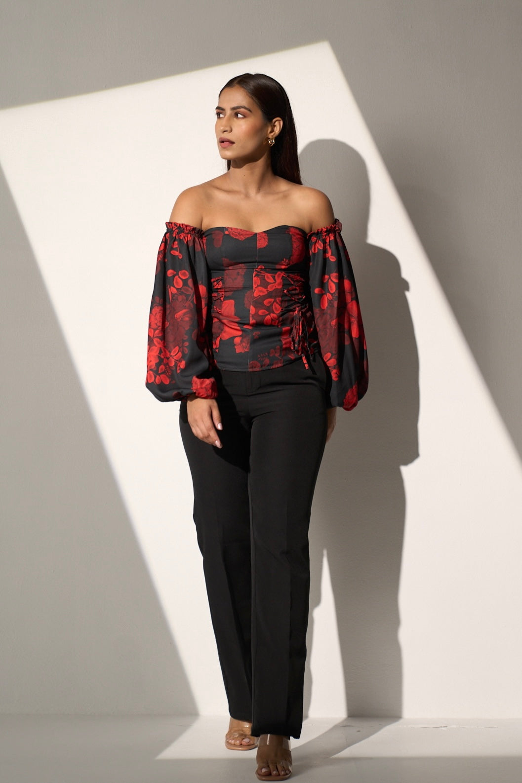 DREAM GIRL -  Top and Solid straight pant (SET)