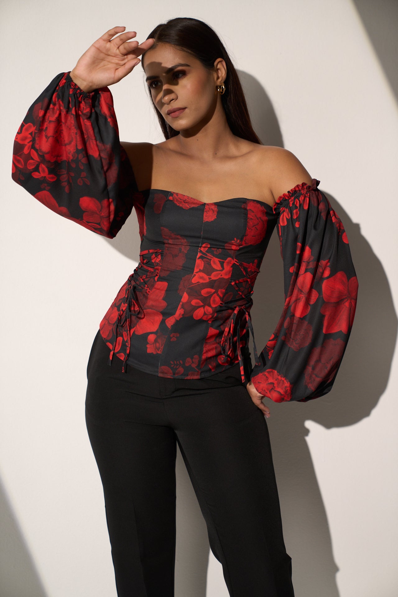 DREAM GIRL -  Top and Solid straight pant (SET)