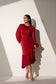 FOREVER LOVE - Maroon satin dress