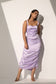 FRENCH LAVENDER - Satin dress