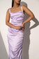 FRENCH LAVENDER - Satin dress