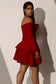 GODDESS - Red corset dress