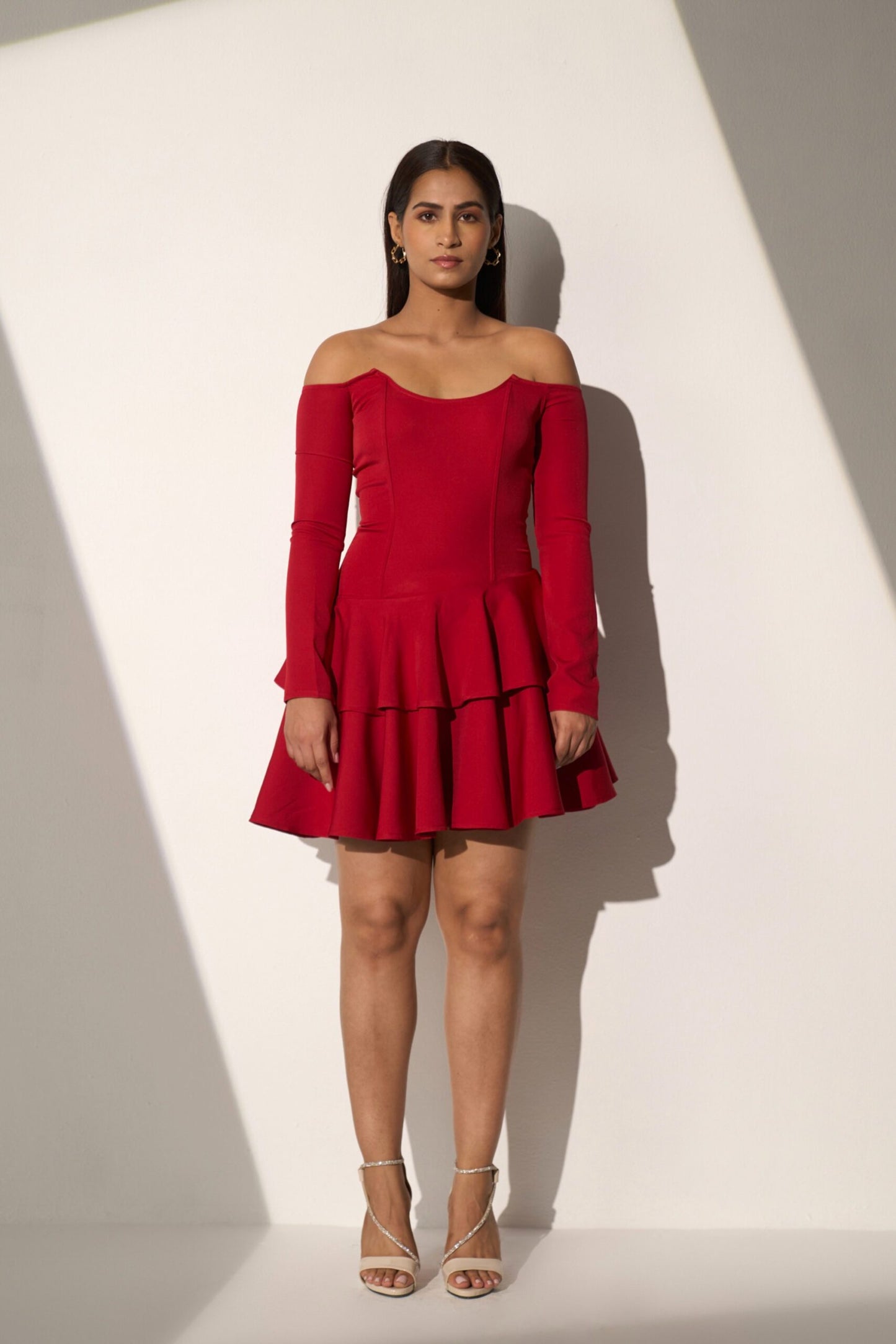 GODDESS - Red corset dress