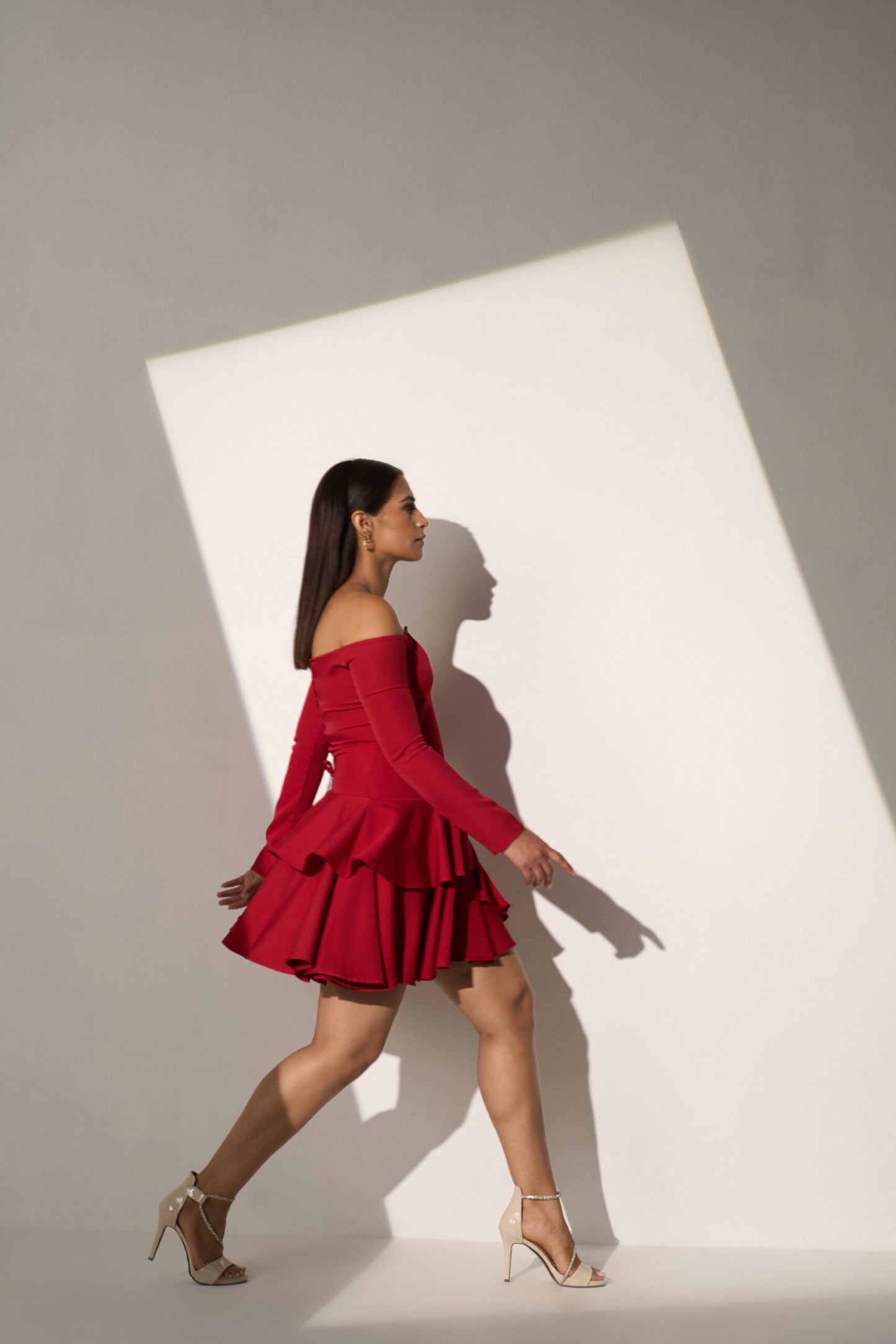 GODDESS - Red corset dress