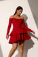 GODDESS - Red corset dress