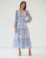 FEEL THE CALM - Georgette print maxi dress