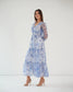 FEEL THE CALM - Georgette print maxi dress
