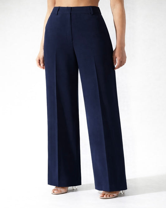Dark blue Straight pants