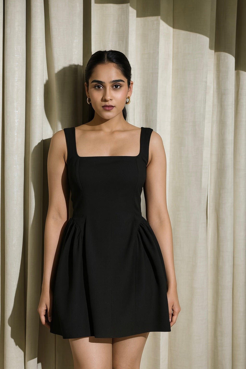 Classic Black Fit & Flare Dress