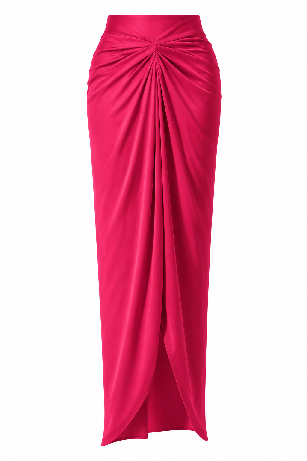 Women’s Satin Draped Pleated Skirt
