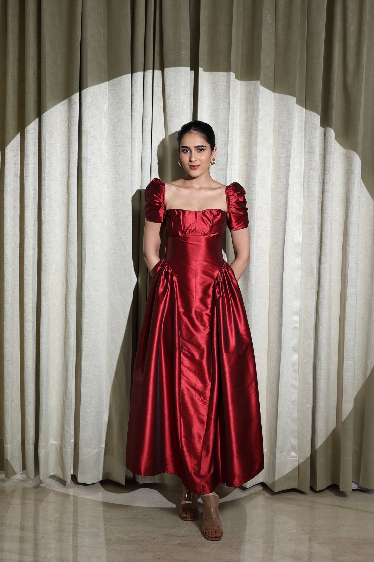 Crimson Royale Dress