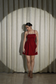 VELVET LOVE - LUXURIOUS MAROON VELVET FLARED DRESS (Short length)