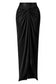 Women’s Satin Draped Pleated Skirt