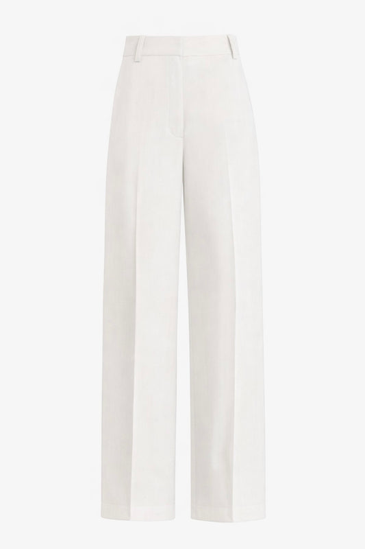 White straight pant