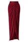 Women’s Satin Draped Pleated Skirt