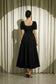 Black Fit & Flare Midi Dress