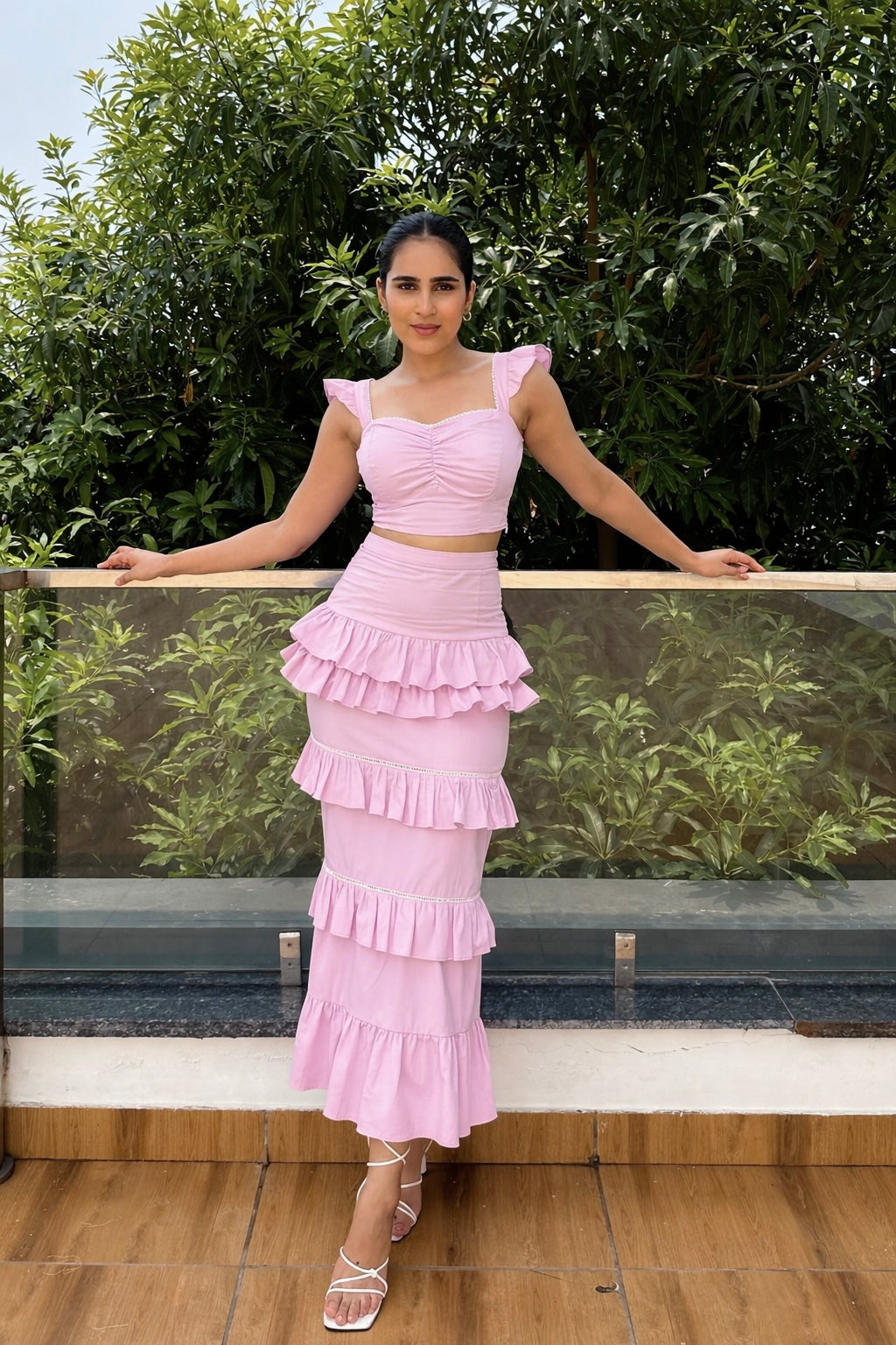 ALARA - Super Elegant Sky blue Coord set