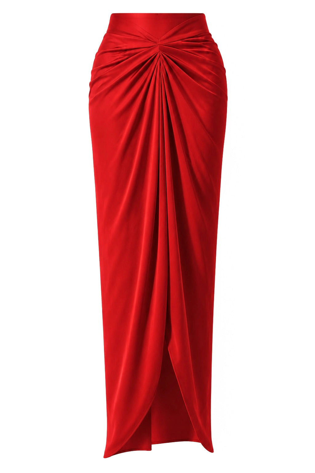 Women’s Satin Draped Pleated Skirt