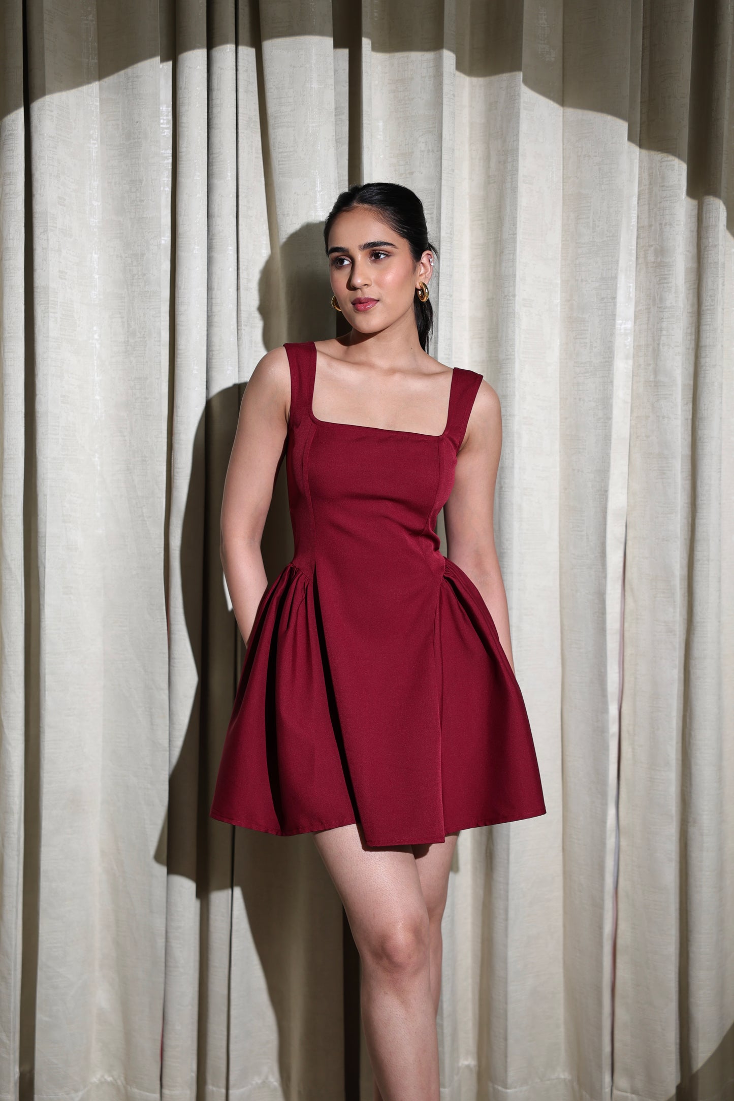 Berry Blush Fit & Flare Dress