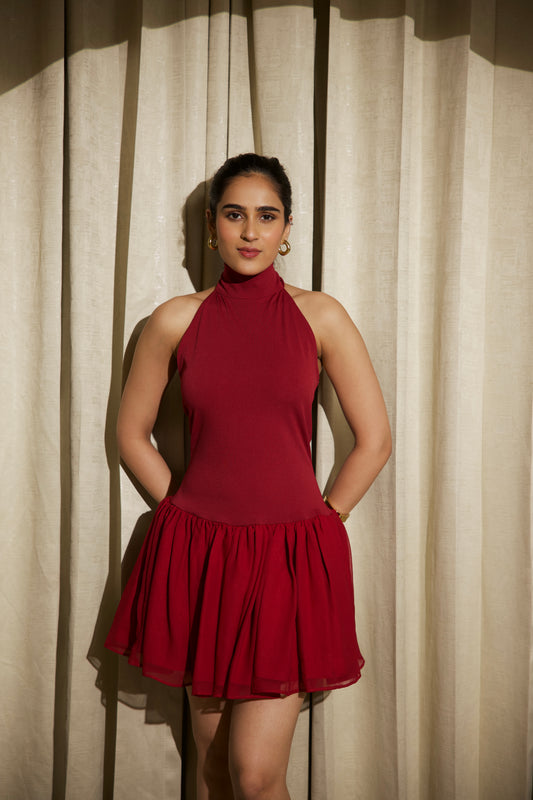 Myclo Cherry Flare Dress