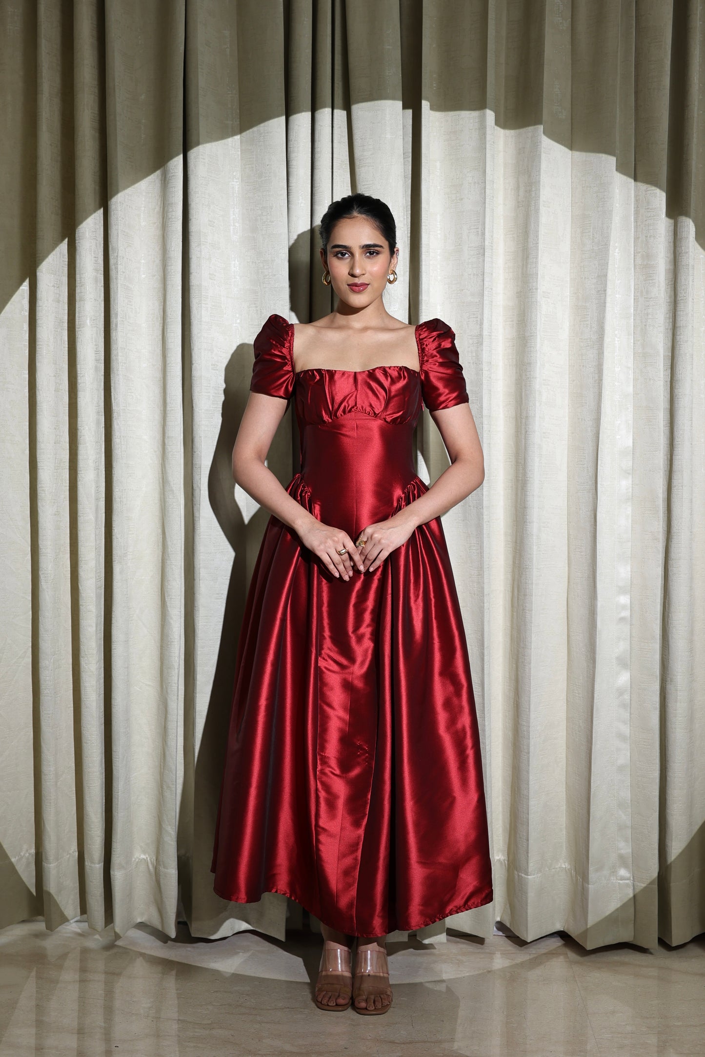 Crimson Royale Dress