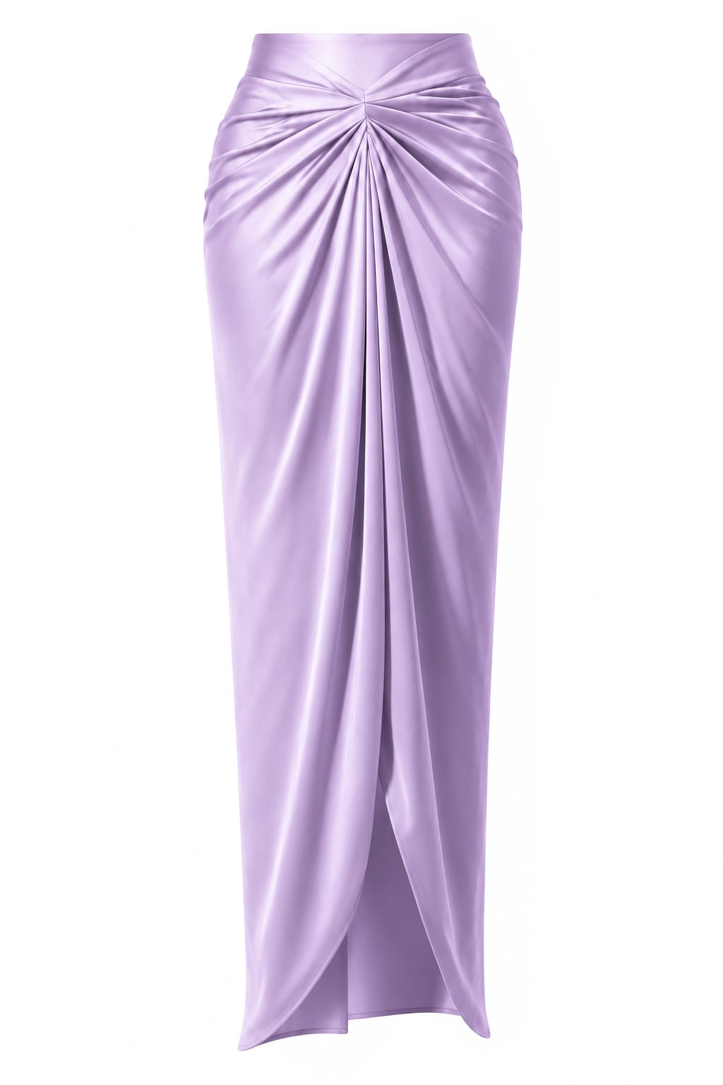 Women’s Satin Draped Pleated Skirt