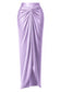 Women’s Satin Draped Pleated Skirt
